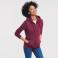 Sudadera con capucha y cremallera mujer R-266f-0. Color burdeos.