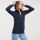 Sudadera con capucha y cremallera mujer R-266f-0. Color marino.