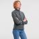 Chaqueta softshell mujer R-140f-0. Color gris titanium.