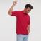 Polo básico hombre R-539m-0. Color rojo clásico.