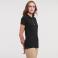 Polo básico mujer R-566F-0 Strech. Color negro.