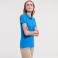 Polo básico mujer R-566F-0 Strech. Color azul azzure.