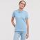 Polo básico mujer R-566F-0 Strech. Color azul cielo.