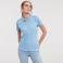 Polo básico mujer R-566F-0 Strech. Color azul cielo.