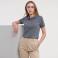 Polo básico mujer R-566F-0 Strech. Color gris medio.