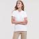 Polo básico mujer R-566F-0 Strech. Color blanco.