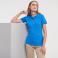 Polo básico mujer R-566F-0 Strech. Color azul azzure.