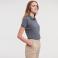 Polo básico mujer R-566F-0 Strech. Color gris medio.