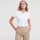 Polo básico mujer R-566F-0 Strech. Color blanco.