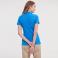 Polo básico mujer R-566F-0 Strech. Color azul azzure.