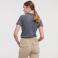 Polo básico mujer R-566F-0 Strech. Color gris medio.
