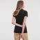 Polo básico mujer R-566F-0 Strech. Color negro.