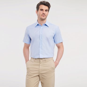 Camisa Oxford de manga corta hombre R-923m-0 Camisa Oxford de manga corta hombre R-923m-0