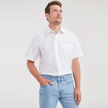 Camisa de manga corta con bolsillo hombre R-935m-0 Camisa de manga corta con bolsillo hombre R-935m-0