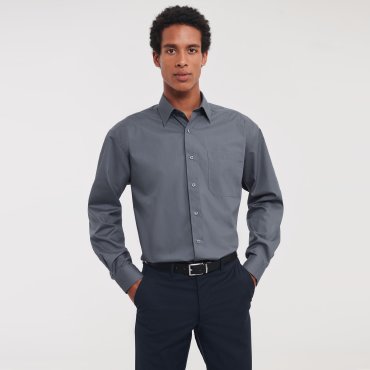 Camisa de manga larga con bolsillo hombre R-934m-0 Camisa de manga larga con bolsillo hombre R-934m-0