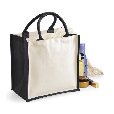 Bolso shopper de yute W421 Midi Bolso shopper de yute W421 Midi