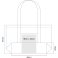 Bolso shopper orgánico rayado maxi W255. .