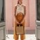 Bolso shopper yute almidonado midi W473. .