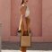Bolso shopper yute almidonado midi W473. .