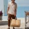 Bolso shopper yute almidonado market W475. .