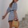 Bolso shopper yute almidonado mini W477. .