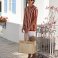Bolso shopper yute almidonado W480. .