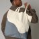 Bolso tote orgánico combinado unisex W235. .