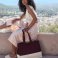 Bolso shopper orgánico contrastado unisex W858 EarthAware®. .