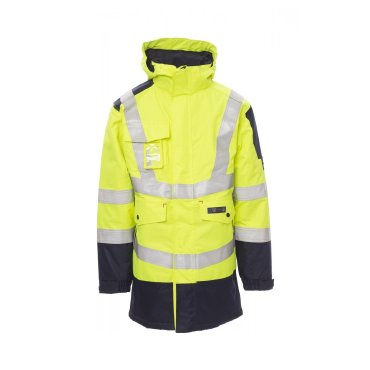 Parka de alta visibilidad con capucha protección total unisex Shield Parka de alta visibilidad con capucha protección total unisex Shield