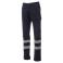 Pantalón reflectante multibolsillos antidesgarros unisex Power Stretch Summer Reflex. Color azul marino.