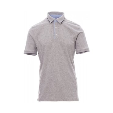 Polo cuello listado unisex Cambridge Melange Polo cuello listado unisex Cambridge Melange