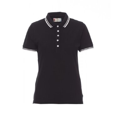 Polo cuello listado mujer Skipper