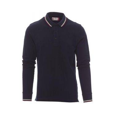 Polo cuello listado manga larga unisex Aviazione Polo cuello listado manga larga unisex Aviazione
