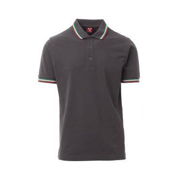 Polo cuello listado unisex Italia Polo cuello listado unisex Italia