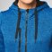 Sudadera con capucha y cremallera jaspeada mujer PA366. .