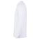 Polo manga larga unisex Mk242wv. Color white.