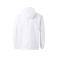 Cortavientos con capucha unisex Wz60u. Color white.