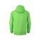 Cortavientos con capucha unisex Wz60u. Color lime flúor.