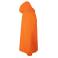 Cortavientos con capucha unisex Wz60u. Color flúor orange.