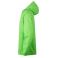 Cortavientos con capucha unisex Wz60u. Color lime flúor.