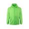 Cortavientos con capucha unisex Wz60u. Color lime flúor.