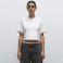 Camiseta crop orgánica mujer BY H&M Group. .