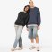 Sudadera oversize sostenible unisex NS447. .