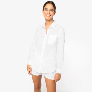 Camisa de lino mujer NS505 Camisa de lino mujer NS505