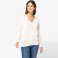 Jersey cuello pico orgánico mujer NS921. .