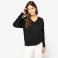 Jersey cuello pico orgánico mujer NS921. .