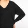 Jersey cuello pico orgánico mujer NS921. .