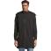 Chaqueta softhsell larga reciclada hombre Achille Men. Color negro profundo.