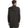 Chaqueta softhsell larga reciclada hombre Achille Men. Color negro profundo.