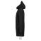 Chaqueta softhsell larga reciclada hombre Achille Men. Color negro profundo.